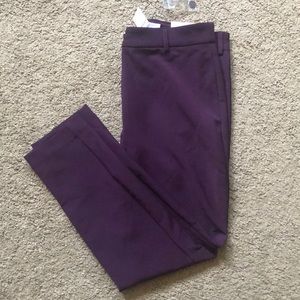 Express Skinny High Waist Purple Dress Pants 10s